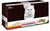 PURINA GOURMET A la Carte Katzenfutter nass, Sorten-Mix, 60er Pack (60 x 85g)