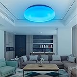 Led- Deckenleuchte Kompatibel Mit Alexa Und Google Home ，Ip44 Wasserdicht 36W RGB Dimmbare Deckenleuchte ，App & Fernbedienung ，40Cm Sternenhimmel Kronleuchter Für Küche ，Badezimmer ，Party