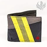 Roter Hahn 112 Feuerwehr Geldbörse/Navy-M/Portemonnaie Geldtasche Portjuchhe Brieftasche Geldbeutel / 125 x 95 x 20 mm/Original gebrauchter Feuerwehrkleidung