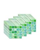 FBBULES 40PCS Fliesenaufkleber, PVC Fliesen Klebefolie Selbstklebend Hitzebeständig Wasserdicht Fliesensticker Deko für Küche Fliesendekor Wandaufkleber Mosaikstil Grün (10 x 10 cm / 4 x 4 Zoll)