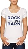 Rock The (New) Old Barn - Orange - Isles Damen T-Shirt Weiß
