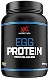 XXL Nutrition – Egg Protein Vanille unterstützt den Muskelaufbau und reduziert katabole Prozesse im Muskelgewebe – 1000g Proteinpulver aus Eiweiß für Sportler, Bodybuilder und aktive M