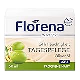 Florena Tagespflege mit Olivenöl Gesichtscreme, 1er Pack(1 x 50 ml)