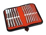 Gima - Gynäkologisches Set von Hegar-Dilatatoren, enthält 14 Chromdilatatoren mit einem Durchmesser von 4 bis 17 mm, in einem Praktischen Instrumentenkoffer E