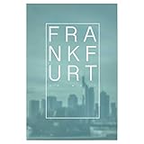 artboxONE Poster 90x60 cm Frankfurt Städte Frankfurt am Main Schriftzug - Bild Frankfurt ezb Frank