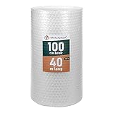 BB-Verpackungen 1 x Luftpolsterfolie 2-lagig 1,0 x 40 m große Noppen (100 my stark, Schutz von empfindlichen Gegenständen) - Sets zwischen 1 und 4 R