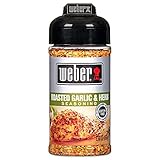 Weber Roasted Garlic & Herb Gewürzmischung, 156 g (1 Streuer), koscher, ohne MNG, glutenfrei, natürliche Aromen für Steak, Lachs, Geflügel, Gemüse, Fleisch, Grillen, Gewürz, Gewü