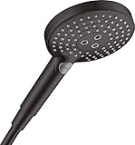 hansgrohe Duschkopf Raindance Select S Handbrause 120 Regendusche, 3 Strahlarten, Mattschw