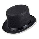 Schramm Sonderposten Zylinder Hut Schwarz für Erwachsene B- Ware !!! Chapeau Zylinderhut Sonderangeb