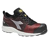 Utility Diadora - Arbeitsschuh Fly Litebase Matryx Low S1P HRO SRC ESD für Mann und Frau Unisex Sicherheitsschuh, Farbe: Rot/Weiß, Größe: 41