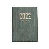 Tagebuch, Notizbuch, Schüler, Schreibwaren, Büro 2022, A7, Schulbedarf, täglich, Wochenplaner, Agenda, Notizbuch, Weely Goals, Habit Terminplaner, Organizer (Farbe: H03)