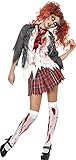 Smiffy's 32929XS High School Horror-Cheerleader-Zombiekostüm, XS, g