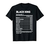 Black King Nährwertangaben Black History Month Lustige Geschenke T-S