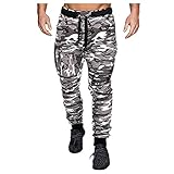 TIMEMEAN Herren Jogginghose für Herren Lange Hosen Jeans Sport-Hose Trainingshose Freizeithose Joggers Sweathose Joggchino Hose J