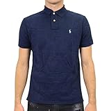 Ralph Lauren Polo Herren Poloshirt Custom-Slim-Fit Dunkelblau (012) S