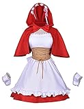 Charous Anime Re: Null RAM REM Cosplay Kost¨¹m ed Riding Hood Dienstm?dchen Kleid Halloween Geburtstagsgeschenk f¨¹r Frauen?