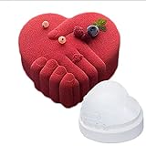 Springform Herzbackform Kuchenform Herz 3D Valentinstag Paar Herz-Springform Silikonform Hand in Hand Kuchenform für W
