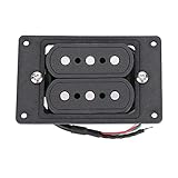 3-saitige Humbucker-Pickup, langlebiger tragbarer Gitarren-Pickup, Eingangsbuchse für Diy-Zigarrengitarre oder Ölfassgitarre für Gitarrenliebhaber(default)