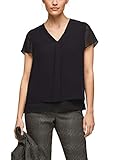 s.Oliver BLACK LABEL Damen Layering-Bluse aus Chiffon black 44