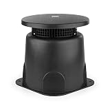 oneConcept GS 665 Gartenlautsprecher Außenlautsprecher (16,5 cm (6,5')-Breitbandlautsprecher, 15 Watt RMS, integrierter Diffusor, 360° Sound, witterungsbeständig) schw