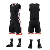 VOLLENC Basketball-Trikots für Kinder und Erwachsene, atmungsaktiv, schweißableitend, Sportbekleidung, Trainingskleidung, Sportanzug