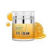 Bosixty Eye Cream,Feuchtigkeitsspendende Und Feuchtigkeitsspendende Augencreme Für Augenringe Mit Honig,Augencreme Gegen Falten Und Augenringe 50