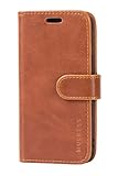 Mulbess Handyhülle für Samsung Galaxy J3 2016 Hülle Leder, Samsung Galaxy J3 2016 Handy Hüllen, Vintage Flip Handytasche Schutzhülle für Samsung Galaxy J3 2016 / J3 Duos 2016 Case, B