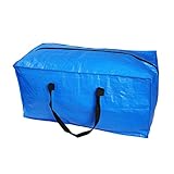 4 Stück Heavy Duty Übergroße Aufbewahrungstasche Blau Mobile Tasche mit Reißverschluss Verwendet zur Aufbewahrung von Kleidung und Decken, Wohnheim Universität Mobile Supplies Box