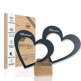 CRAFTBROTHERS® Brautpaar-Hochzeitsgeschenke Edition | personalisiert-e Ideen für Mr und Mrs | Zwei H