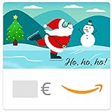 Digitaler Amazon.de Gutschein (Weihnachtsmann auf Schlittschuhen)
