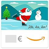 Digitaler Amazon.de Gutschein (Weihnachtsmann auf Schlittschuhen)