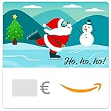 Digitaler Amazon.de Gutschein (Weihnachtsmann auf Schlittschuhen)