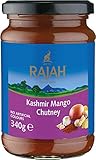 Rajah Kashmir Mango Chutney – fruchtig, scharf, leicht sauer – Ideal zum Würzen von Fleisch, Fisch, Käse oder als Dip – 2 x 340 g