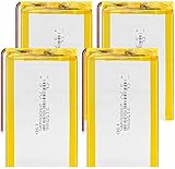 315586 2500mAh Wiederaufladbare Lithium-Polymerbatterie für Gamepad Spielzeug MP3 MP4 MP5 E-Book-Fernbedienung 2pieces-4 Stück