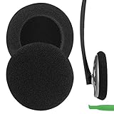 Geekria Komfort-Schaumstoff-Ersatz-Ohrpolster für Sennheiser PX100, PX100-II, PMX100, PX80, MS80, MS100, HD50, HD50-TV PC131 Kopfhörer, Ohrpolster, Reparaturteile (schwarz)