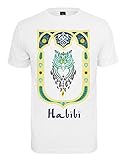 Mister Tee Herren Habibi Owl T-Shirt, White, M