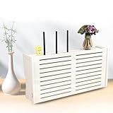 ZLJIA WiFi-Rack Router StäNder, frei Stanzen Holz-Kunststoff DIY Top HäNgeboxen,F-15.7 * 3.7 * 7.9
