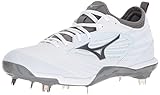 Mizuno Herren Epiq Baseball Metal Cleat Baseballschuh, weiß/weiß, 43 EU