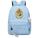 MMZ Notebook-Rucksack Netter Stil Studententasche Rucksack Studienreise Multifunktions-Büchertasche Lässiger Tagesrucksack （Hellblau）