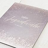 sendmoments Jugendweihe Einladungskarten, Feenstaub, Einladung 5er Klappkarten-Set C6, personalisiert mit Text, wahlweise Gold Veredelung & persönliche Bilder, optional passende Umschläg