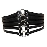 Damen Gothic Punk Breit Gürtel Korsett Nieten Taillengürtel Hüftgürtel Ledergü