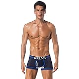 Xniral Herren Boxershorts Unterwäsche Männer Retroshorts,2020 Mesh Atmungsaktive Sports Unterhose(e-Schwarz,M)