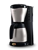 Philips Domestic Appliances HD7546/20 Gaia Filter-Kaffeemaschine mit Thermo-Kanne, schwarz/