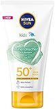 NIVEA SUN Kids 100% Mineralischer Schutz Lotion LFS 50+ (150 ml), extra wasserfeste Kinder Sonnencreme, Sonnenlotion für sofortigen und hochwirksamen UVA/UVB-S