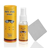 Anti Beschlag Spray, Fog für Brillen Beschlagspray,30ml Hochleistungs Anti-Beschlag Spray,Defogger Antibeschlag Beschlagspray Taucherbrillen Skibrillen Brillengläser,Schnorchelmask