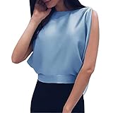 Damen Tops Frauen Backless Bogen Verband Ärmellos Lässige Trägershirt Bluse Hemd Sweatshirt Oberteil S