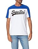 Superdry Herren VL AC Colourblock Tee 220 T-Shirt, Grey, XXL
