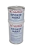 Sanremo EPOXID Harz Basisharz, 2 Komponenten System, lösemittelfrei 918g (2,14€/100g)