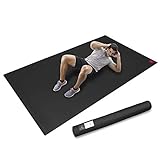 SHANTI NATION - Cardio Mat - große Fitnessmatte - lang und breit (2,5 x 1,5 m) - inkl Aufbewahrungstasche - für intensive Workouts - abriebfest - desinfizierbar - mit Schuhen benutzb
