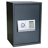 BIGTO Elektronischer digitaler Safe mit Ablage 35x31x50cm Geldtresor für Z